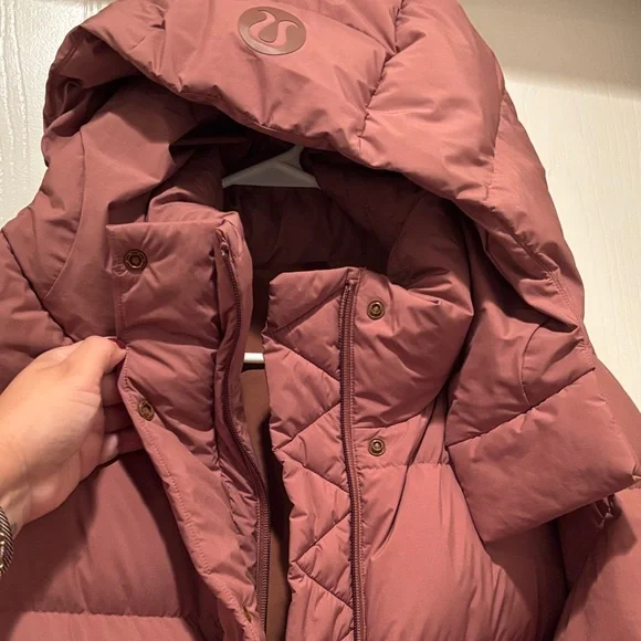 Lululemon Roasted Brown Down Long Puffer Coat 12 - Picture 9 of 11